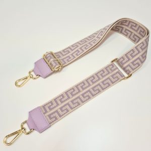 Bandoulière large à motif Géométrique