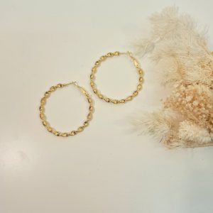 Boucles d’oreilles en acier inoxydable LEONY