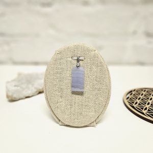 Pendentif en Calcédoine bleue