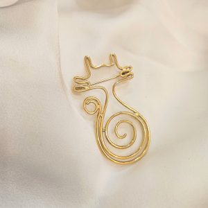 Broche en acier inoxydable CHATON