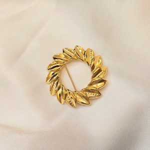 Broche en acier inoxydable COURONNE