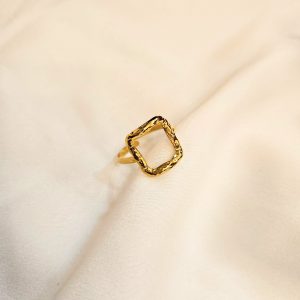 Bague Acier Doré Astrid