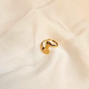 Bague Acier Doré Issei