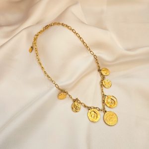 Collier Pampilles Pièces de monnaie