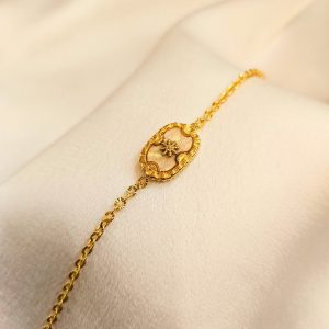 Bracelet acier inoxydable et nacre Luna