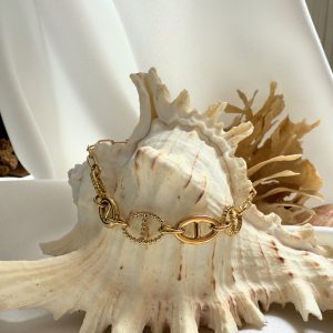 Bracelet maille marine strass