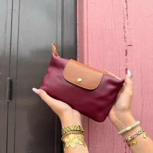 Sac bandoulière cuir grainé Clarisse