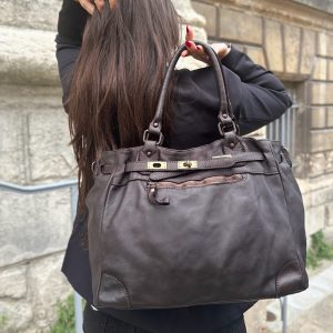 Sac cabas cuir délavé Clara