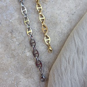 Bracelet maille marine en acier inoxydable