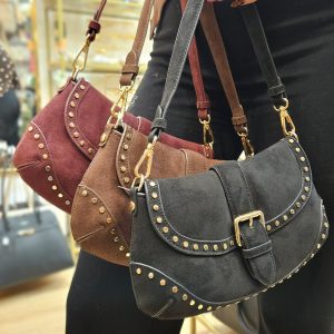 Sac Marina à clous effet daim