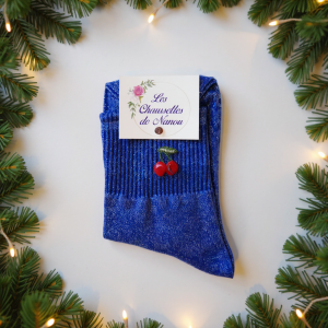 Chaussettes à motif « 🍒 »