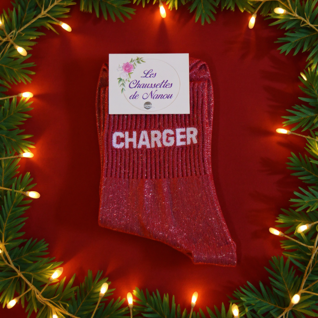 chaussette charger rouge