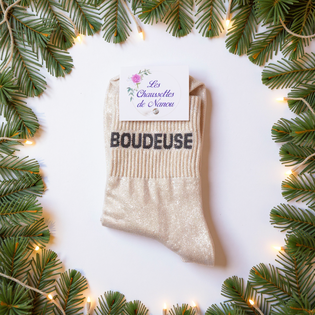chaussette Boudeuse beige