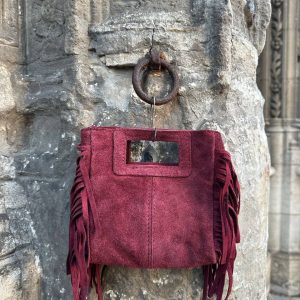 Sac Indiana cuir en daim petit modèle