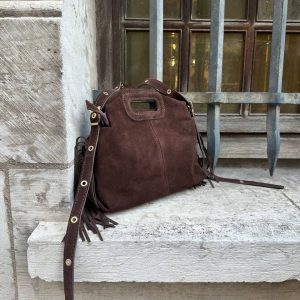 Modèle Lison grand format en cuir retourné