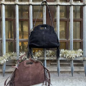 Modèle Lison grand format en cuir retourné