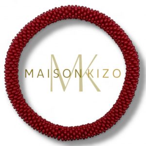 Bracelet Népalais Maison Kizo Uni bordeaux