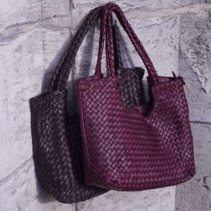 Sac cuir tressé « GIORGIA »
