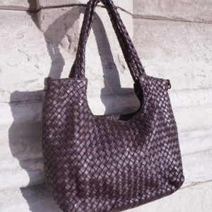 Sac cuir tressé « GIORGIA »