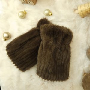 Mitaines effet fourrure