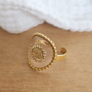 Bague Ronde Soleil transparente