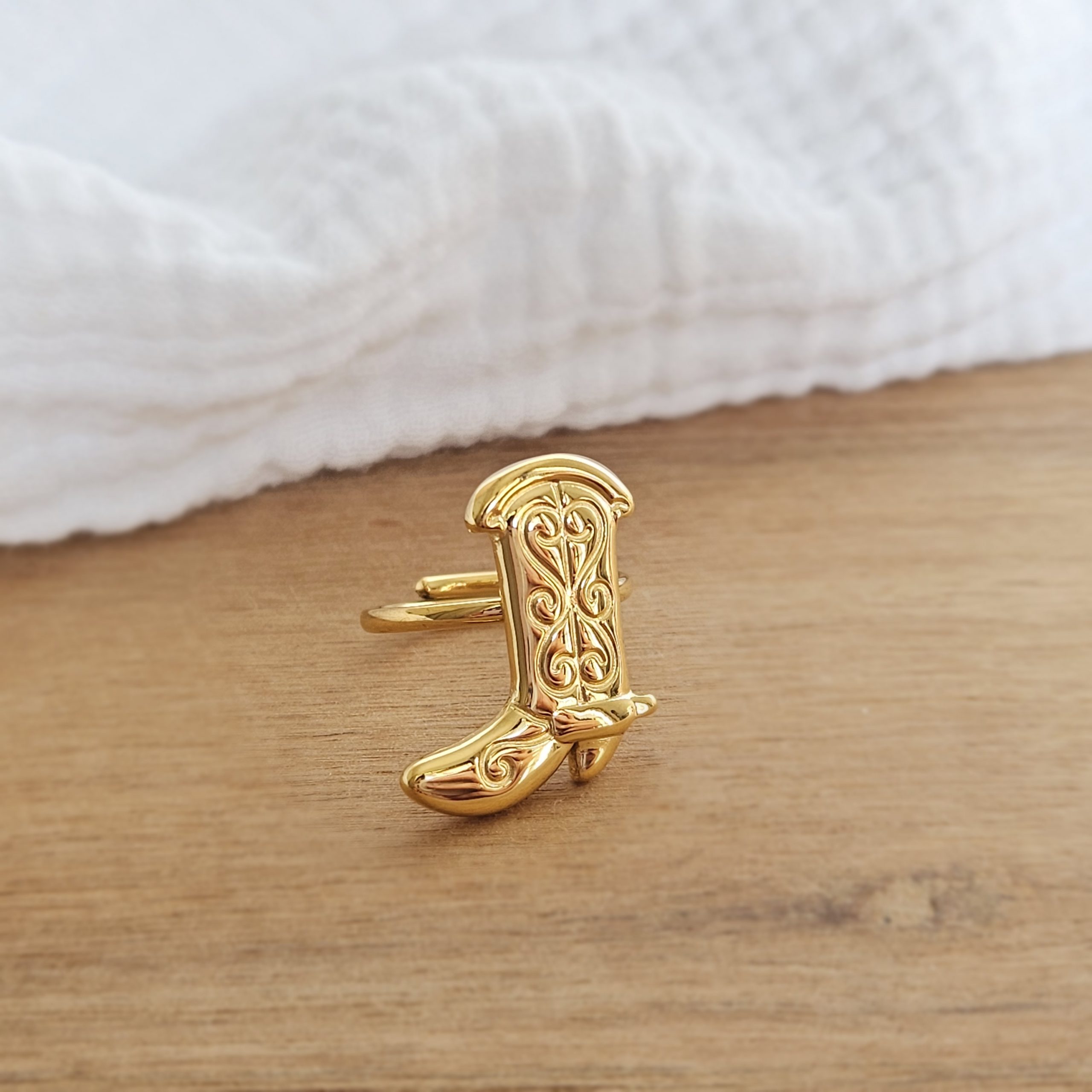 Bague Bottes doré