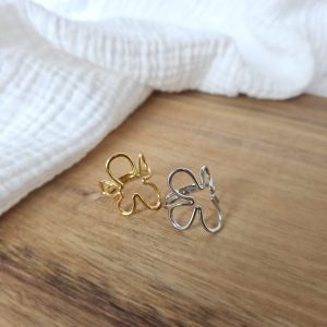 Bague fleur ajourée