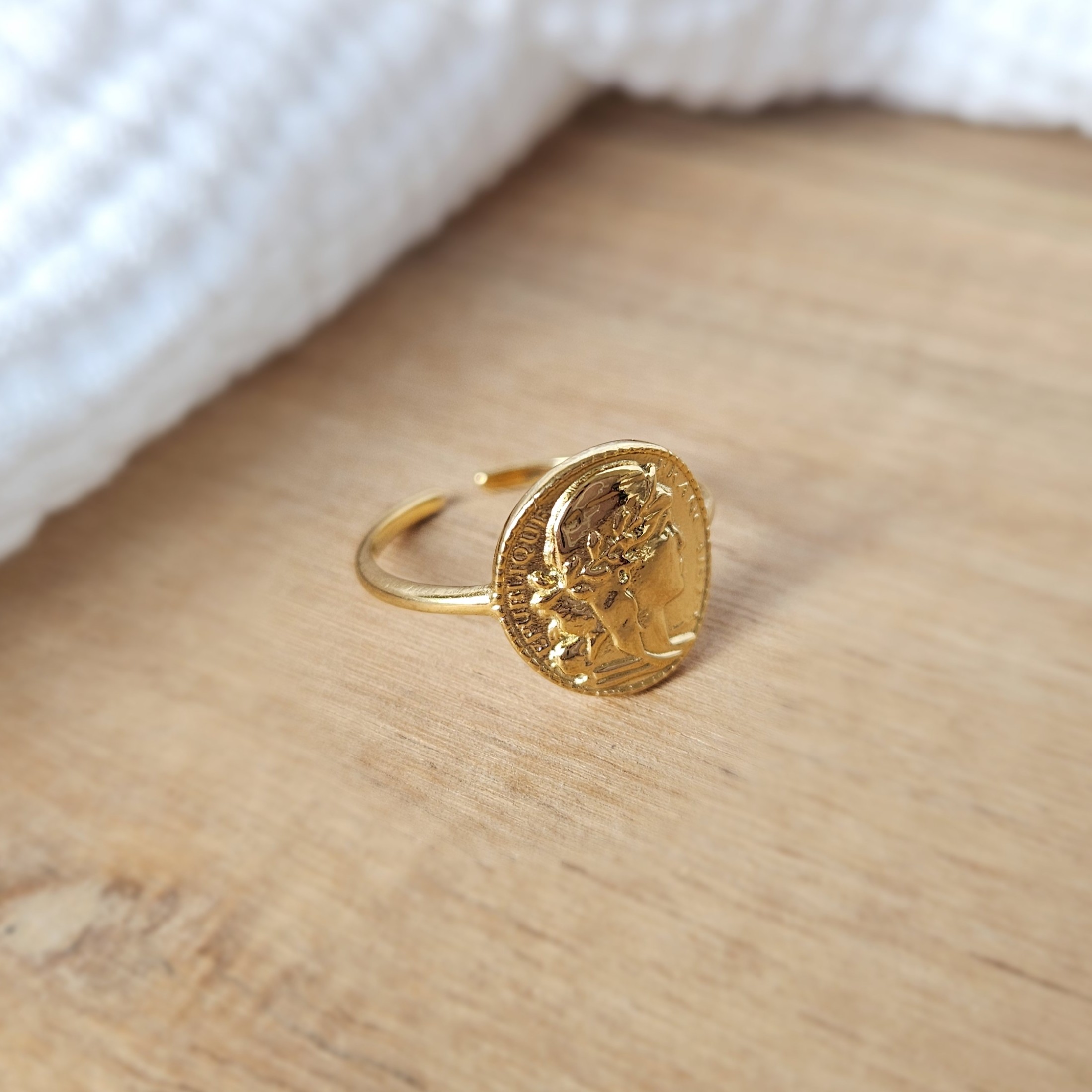 Bague pièce Marianne république