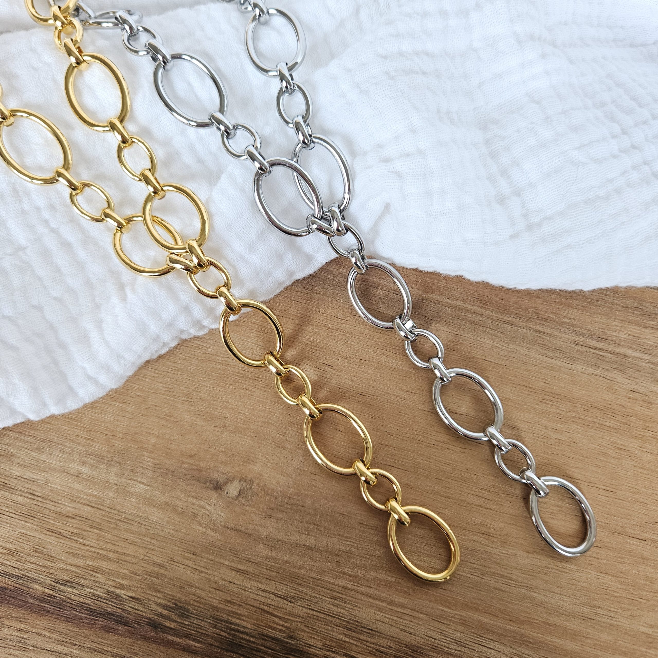 Collier Y maille épaisse