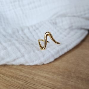 Bague Vague doré