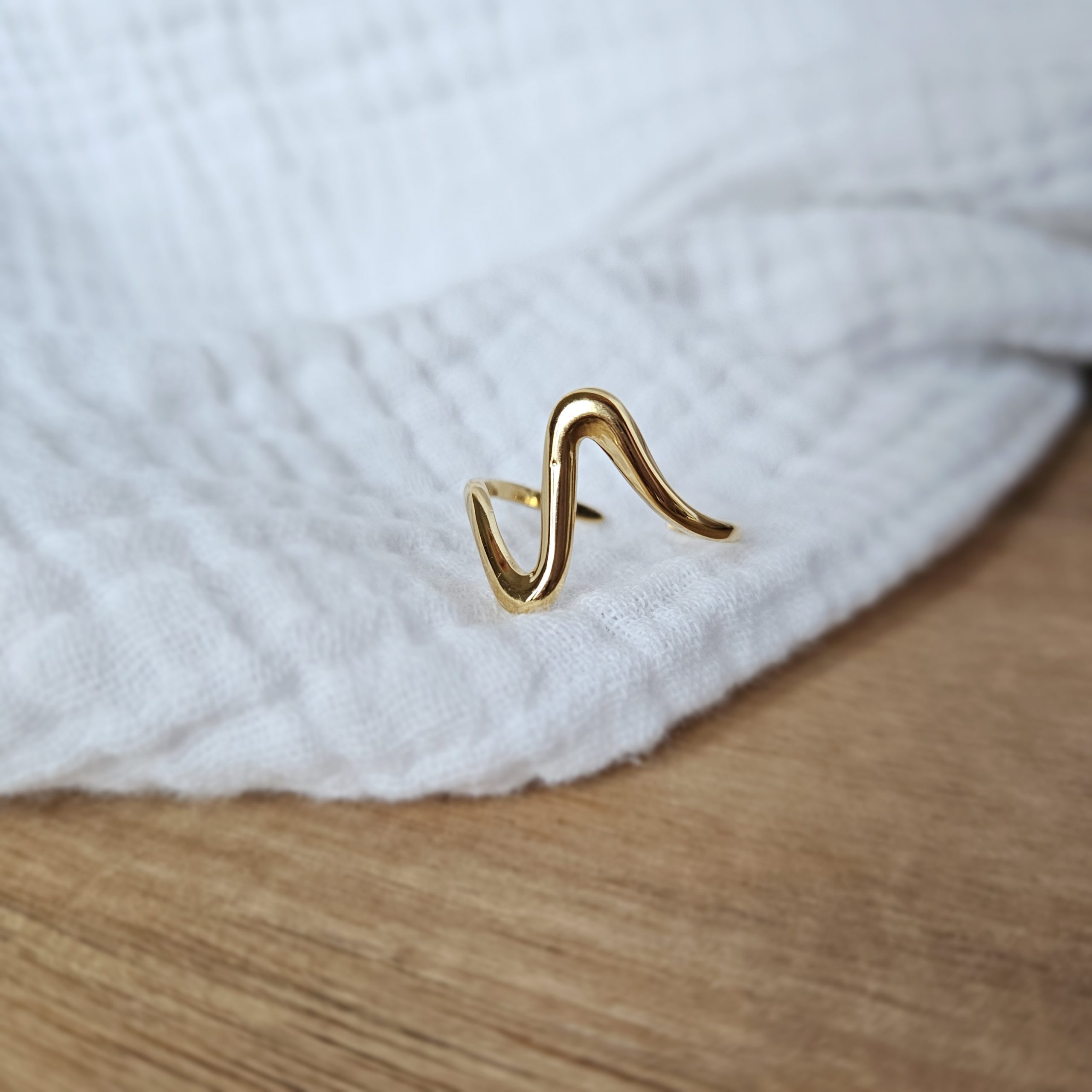 Bague Vague doré