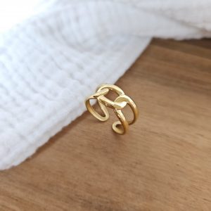 Bague anneaux boucle