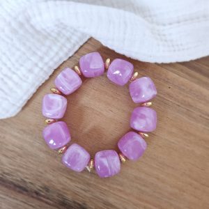 Bracelet perles cube