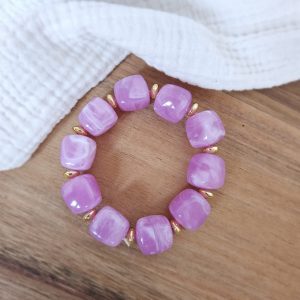 Bracelet perles cube