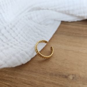Bague tresse ajustable