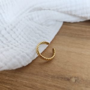 Bague tresse ajustable