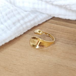 Bague alvéole croisée