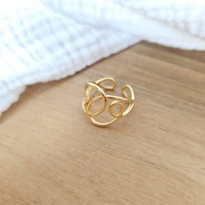 Bague torsades infinies