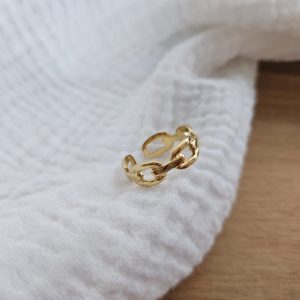 Bague anneau maille marine