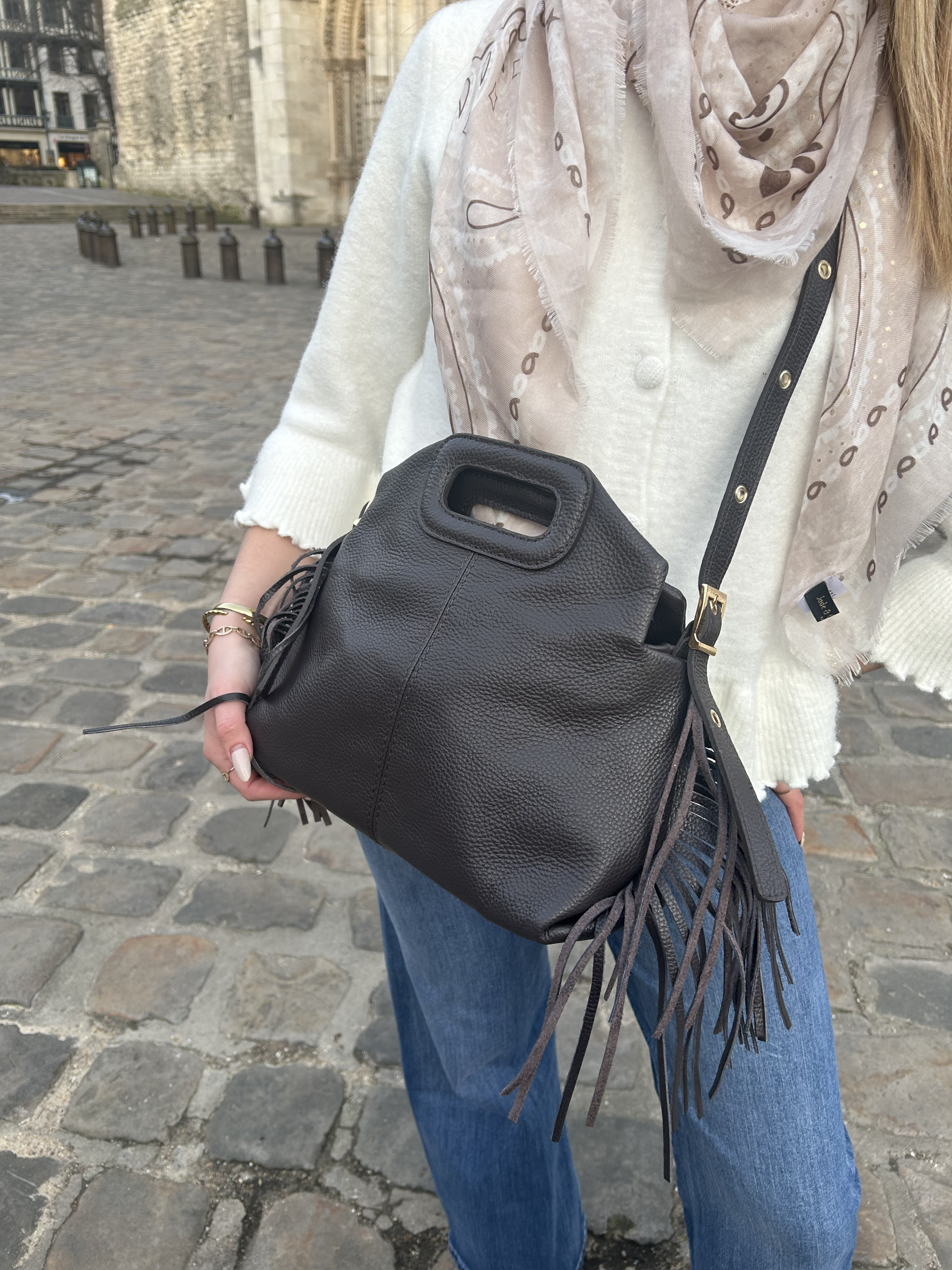 Sac Lison Grand format cuir grainé