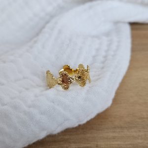 Bague trèfles dorés