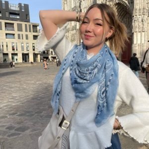 Foulard carré pastel